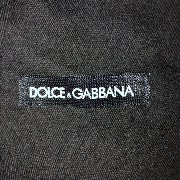 dolce & gabbana black white made in Italy cotton dust bag NEW - Picture 2 of 2